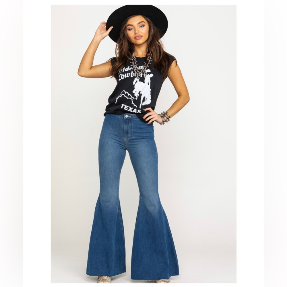 Free People - Just Float On Flare Jeans Size 30